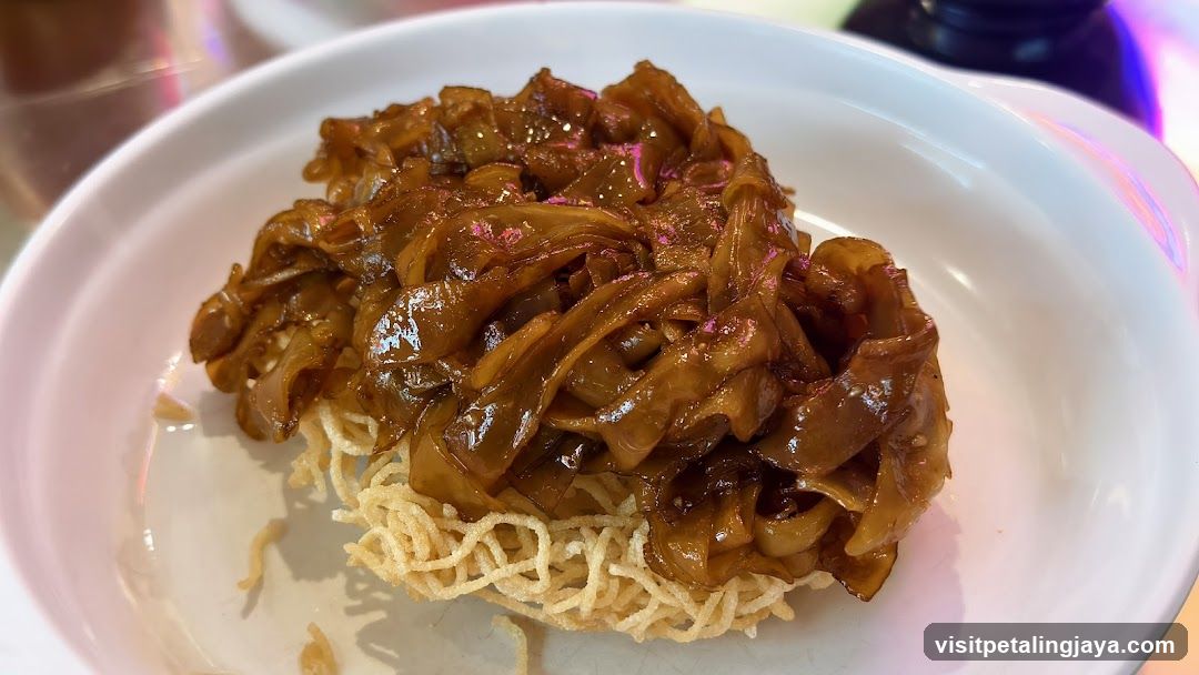 Braised Noodles with Crispy Toppings