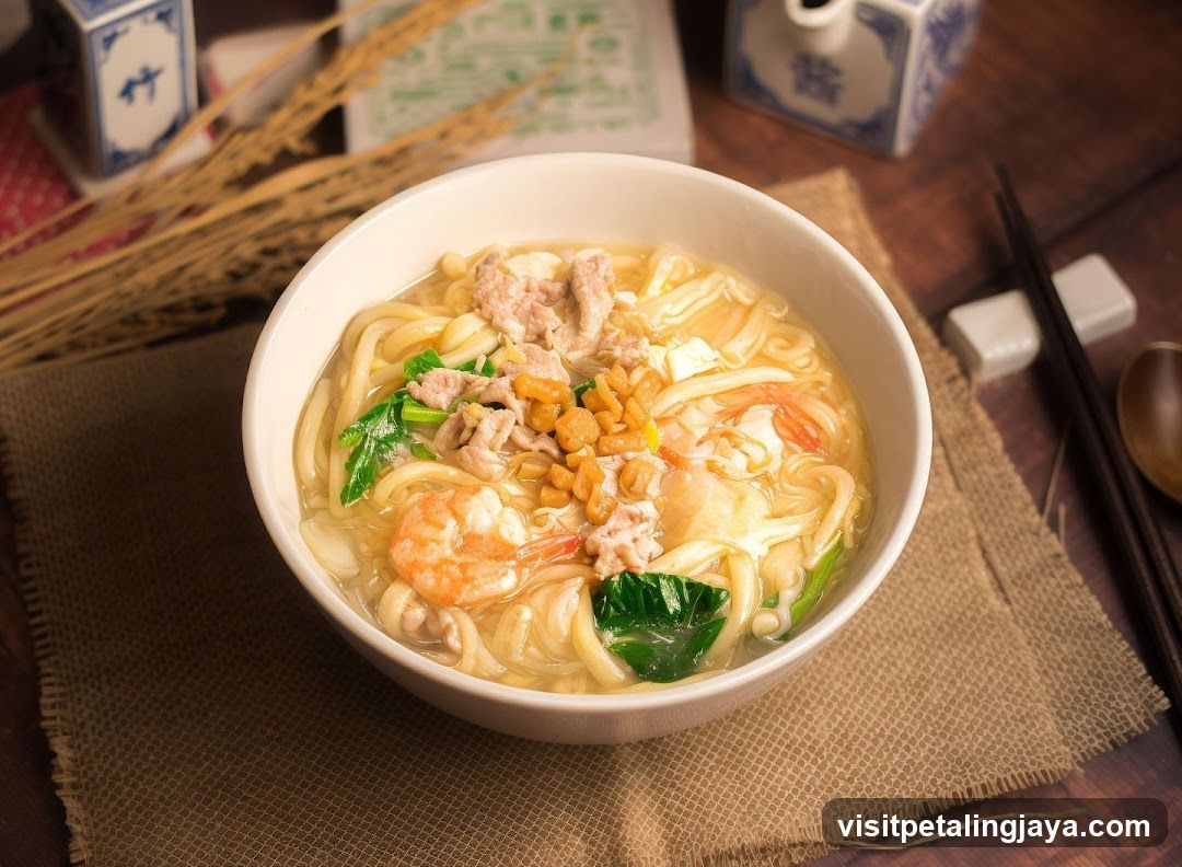 Noodle Bowl with Shrimp and Meat