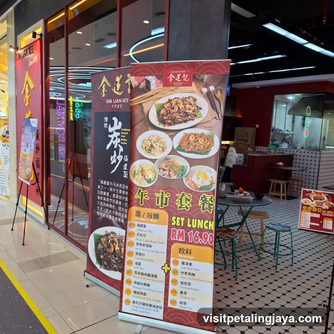 Restaurant Interior and Menu Display