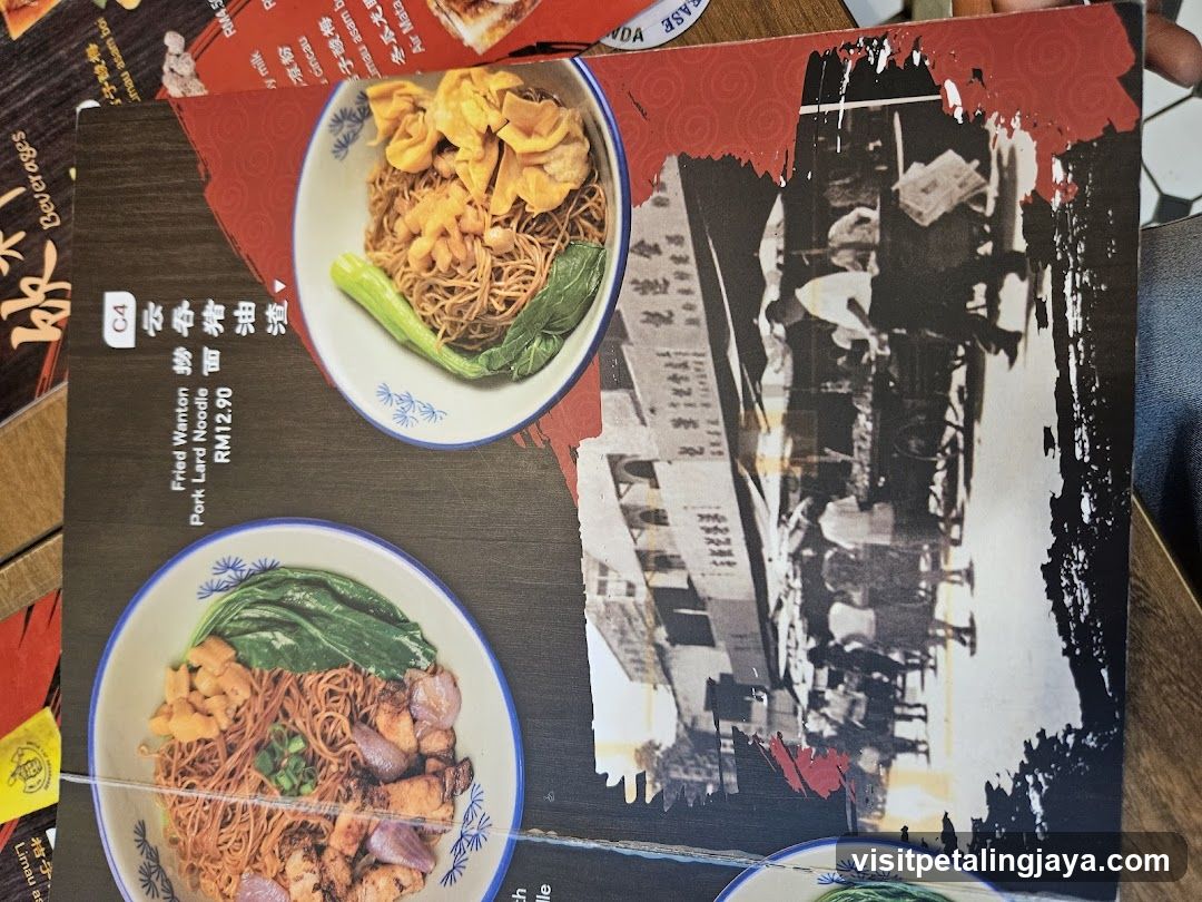 Fried Wonton Pork Laried Noodle Menu Page