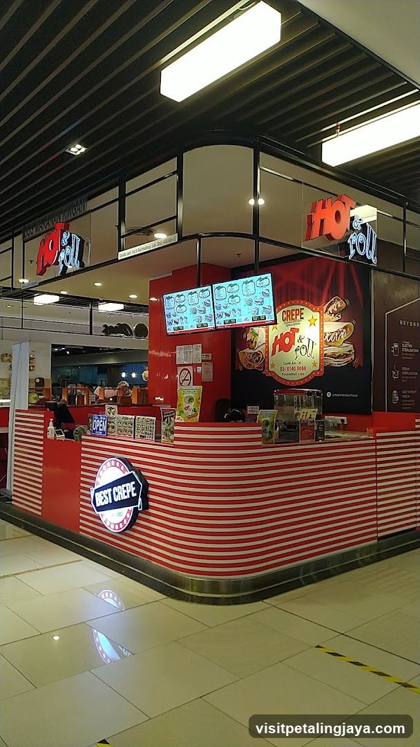 Cafe Interior with Crepe Counter
