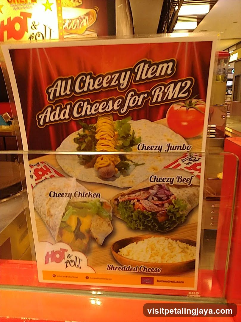 Cheesy Food Promotion Sign
