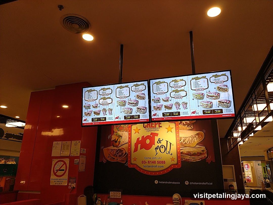 Crepe & Roll Menu Display