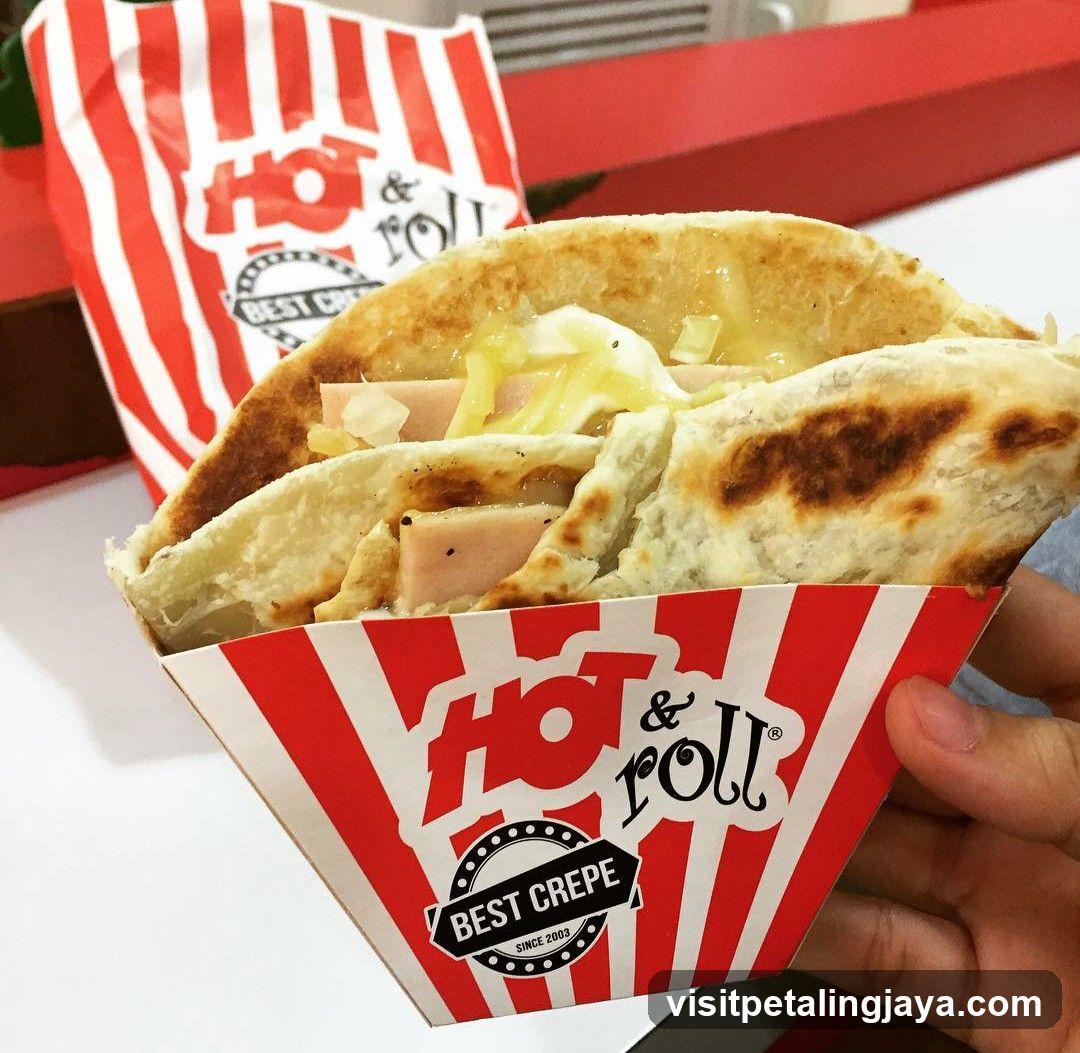 Hot & Roll Crepe Sandwich
