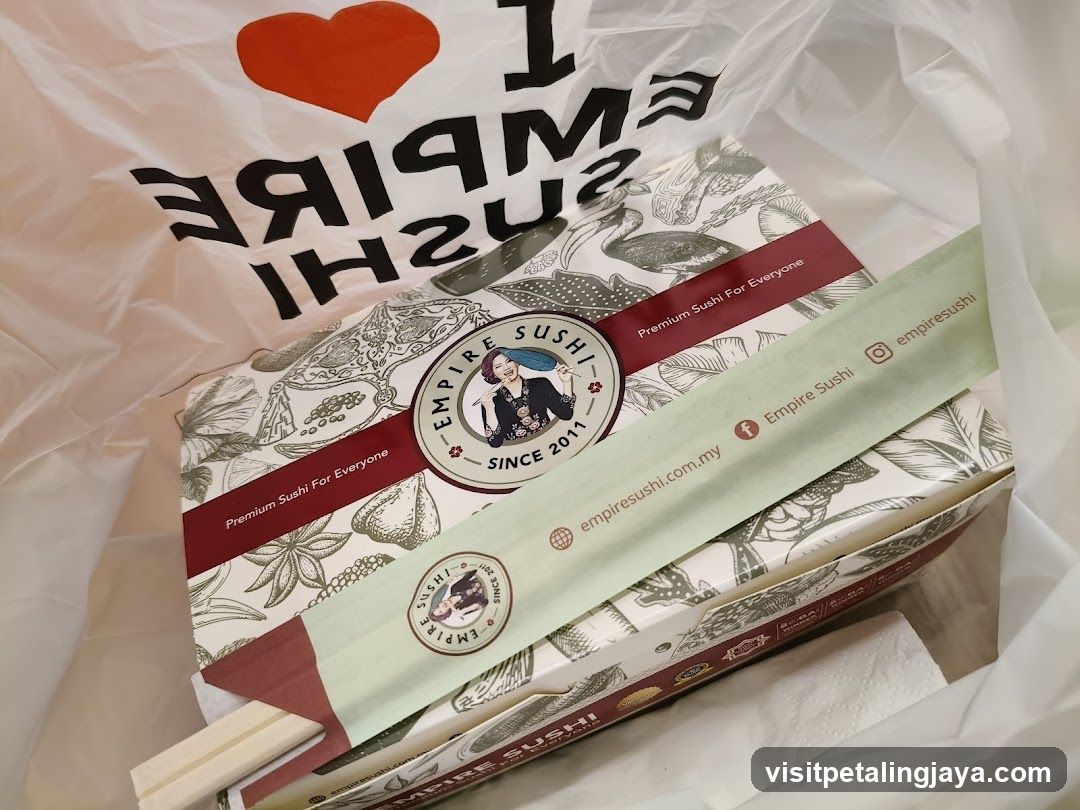 Empire Sushi Takeout Box