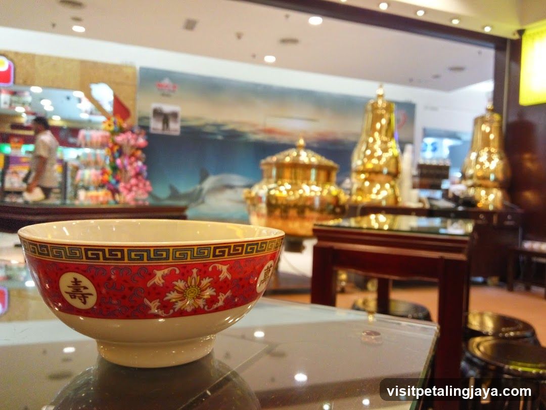 Bowl on Glass Table in Store Interior