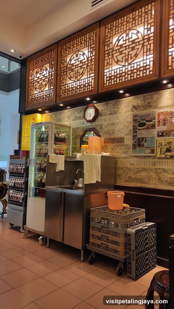 Interior of a Chinese-style food stall or cafe