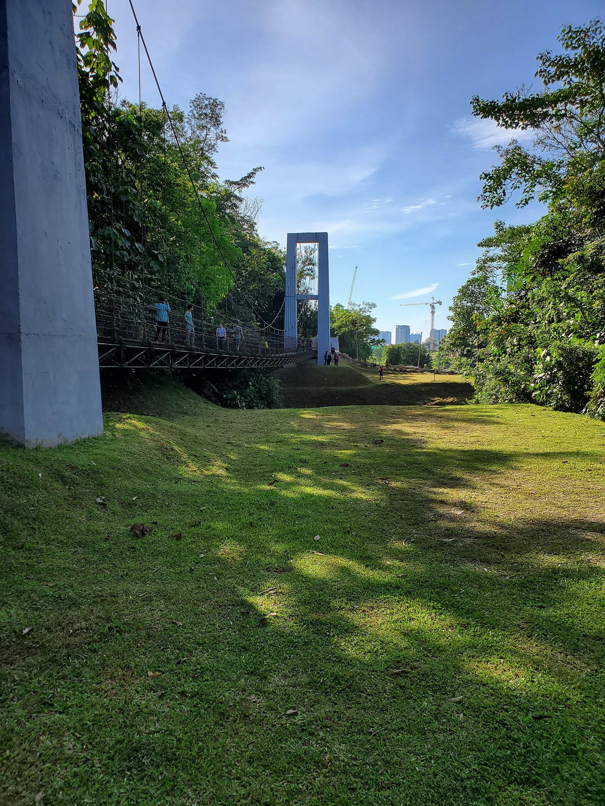 Suspension bridge on the Bukit Gasing trail in Petaling Jaya