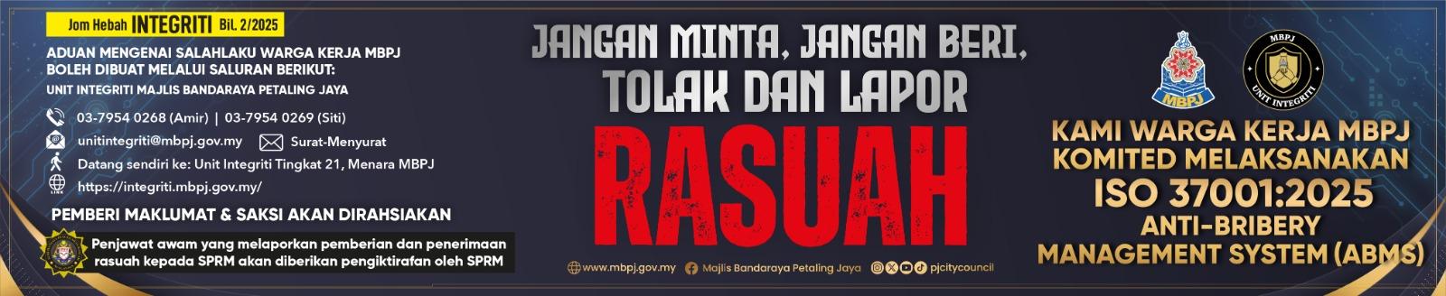 MBPJ office banner at Majlis Bandaraya Petaling Jaya on Jalan Yong Shook Lin